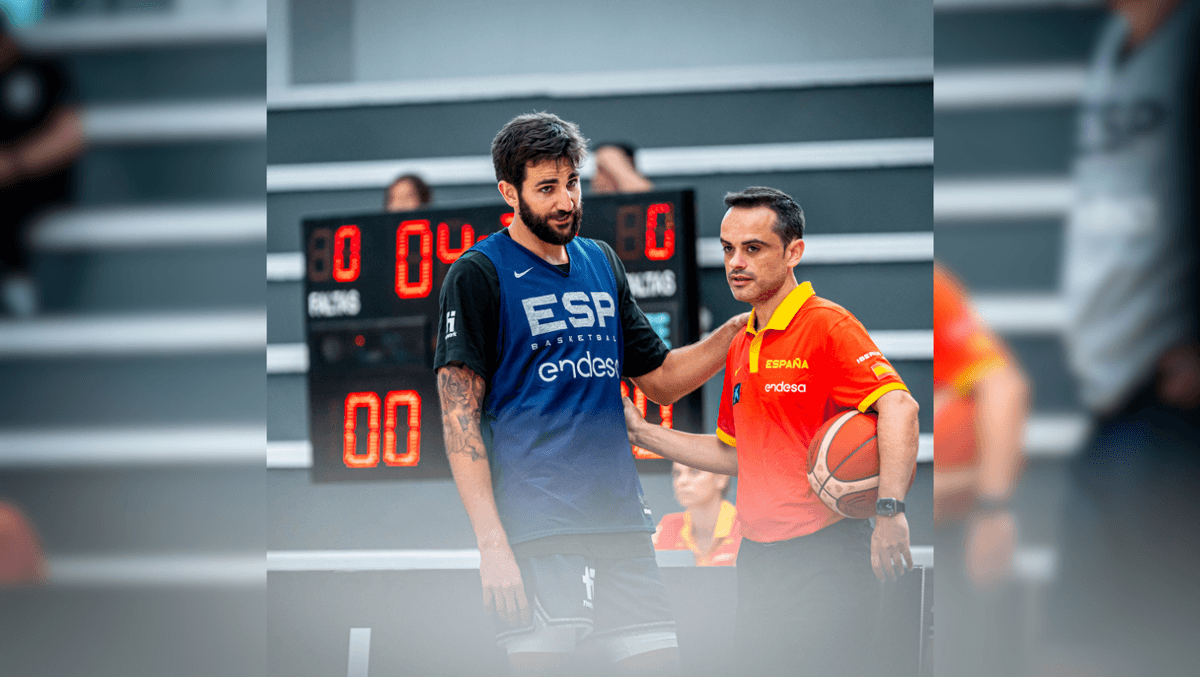 Con Ricky Rubio